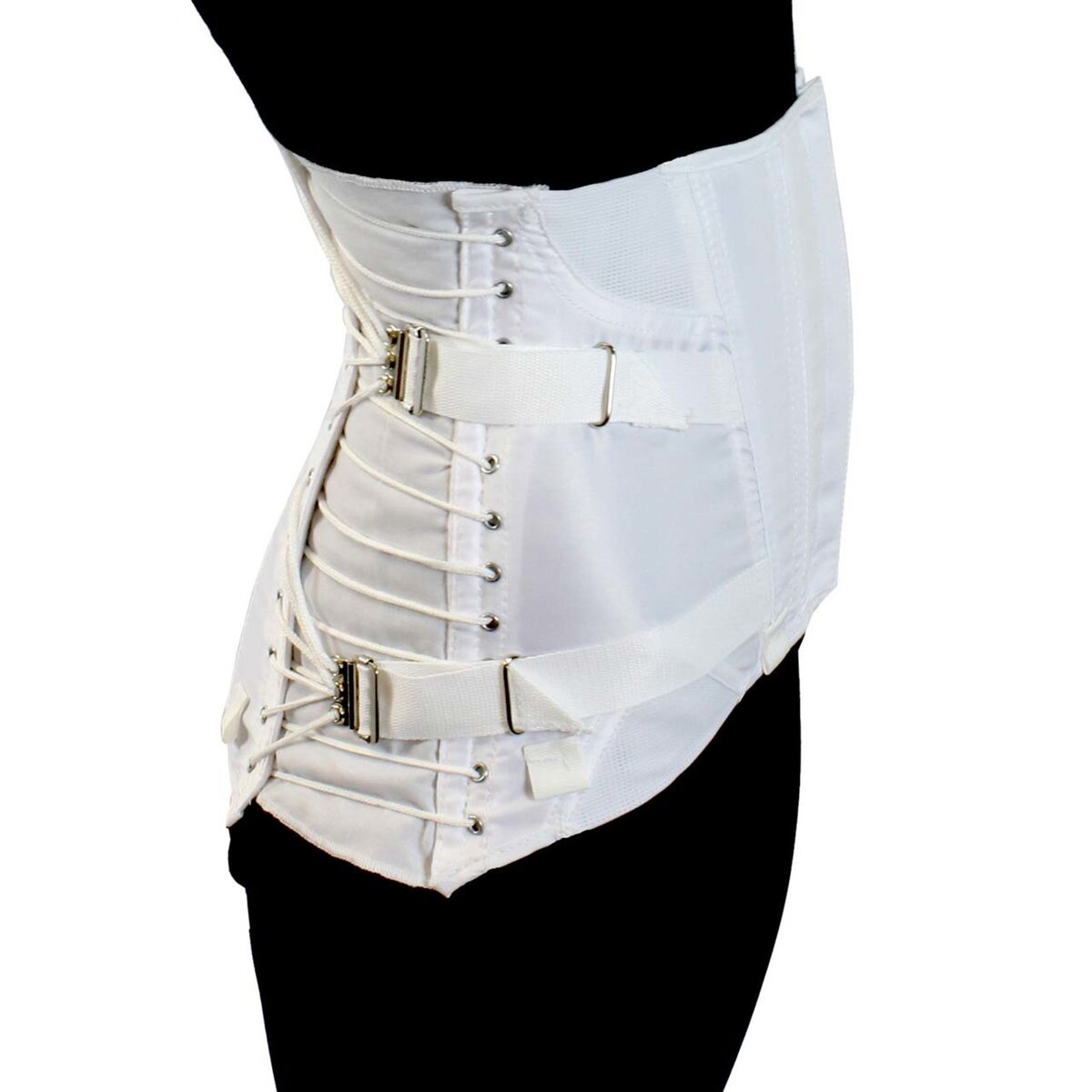 Women's Lumbosacral Support Lower Back Brace with Two-Pull Side Lace